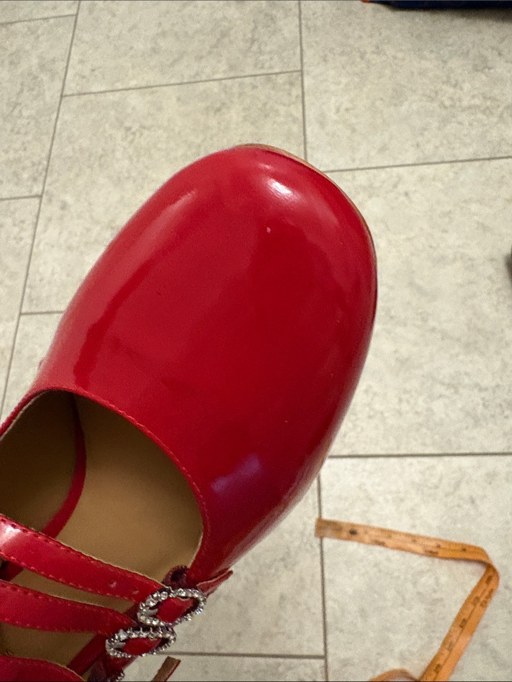 Reformation Red Patent Mary Jane Pumps - Picture 7 of 15